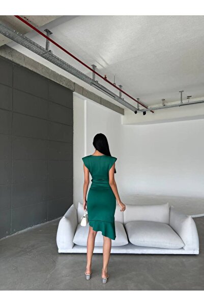 MADAMNİZ Βραδινό Φόρεμα - Βραδινό Φόρεμα, Φλουντένιο από τους ώμους