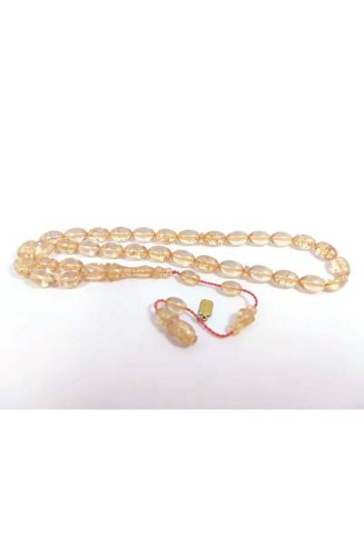 İskeçe Tesbih Mesut Elma Usta Eseri 0,6 Delim Comestibile Cristale de Aur Foc...