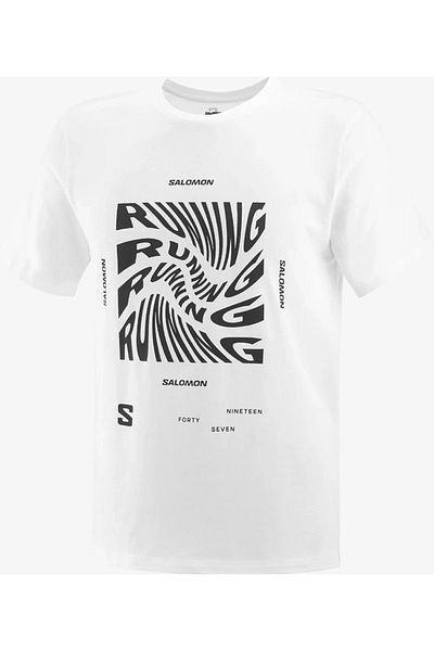 Salomon Running Graphic Ανδρικό T-Shirt - Μαύρο