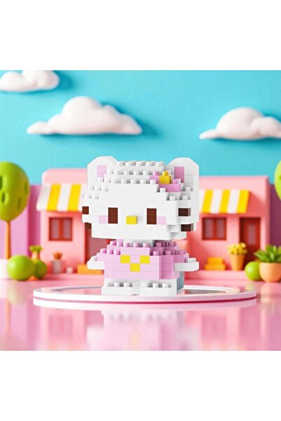 Bricks | Pinkyday | Hello Kitty – Hediyeli Sanrio Kendin Yap Mini Blok Seti – Sunster Company™ (146 Parça)