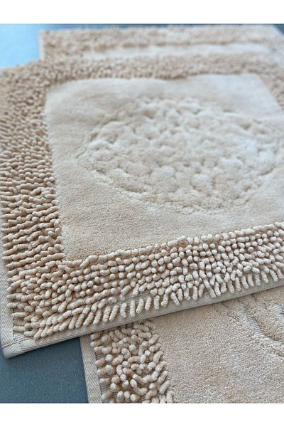 FeelHome Pamukkent Soft, Super Absorbent 2 τεμαχίων 100% βαμβακερό σετ χαλάκι μπάνιου Ultra Luxury Yavruağzı