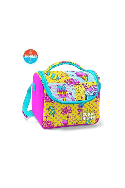 Coral High 11878 نموذج مختلط للأطفال الآيس كريم منقوشة صندوق الغداء الحراري