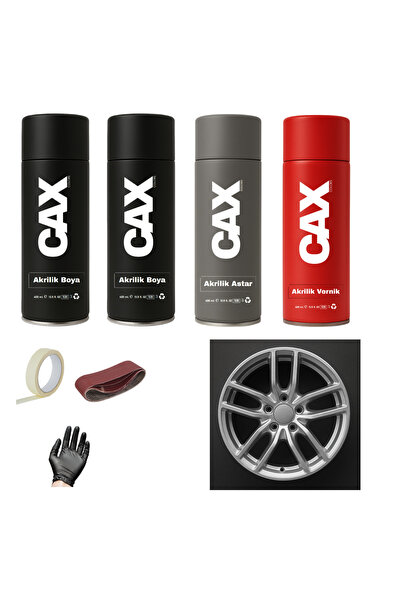 sıocolors JANT-SPOLİER BOYA SETİ 2 ADET SPREY + ASTAR + VERNİK + ZIMPARA + BA...