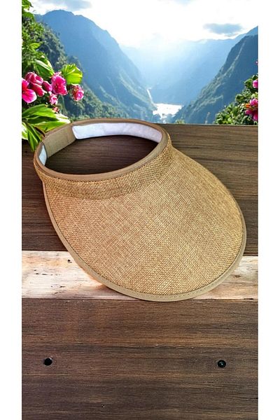 BY SCK Women's Straw Hat Summer Beach Hat Premium Quality - Visor Hat