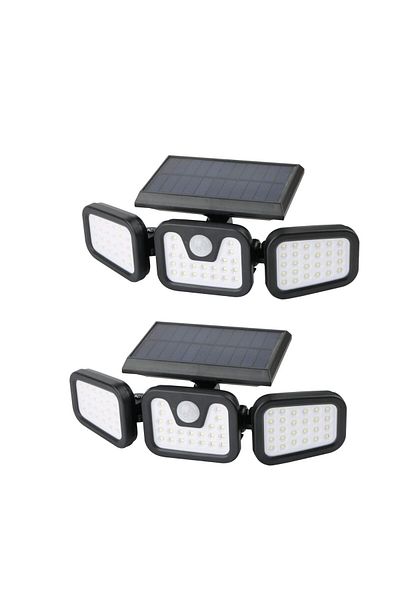 ETRONIK 2 Pack Of IP65 Solar LED for Outdoor Use on the Balcony or Garage with Motion,Strong Light of 600lm