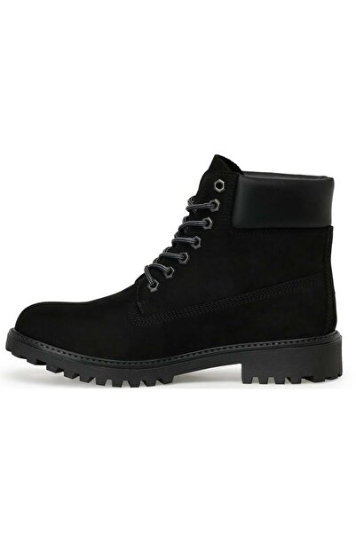 lumberjack Rıver Hakiki Deri Unisex Bot SİYAH