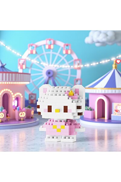 Bricks | Pinkyday | Hello Kitty – Hediyeli Sanrio Kendin Yap Mini Blok Seti – Sunster Company™ (146 Parça)