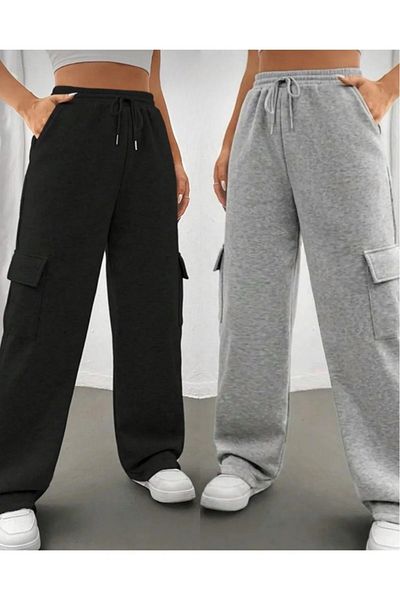 DWN WEAR Σετ φόρμας 2 Thread Cargo Pocket χωρίς ράχη στο κάτω μέρος των 2