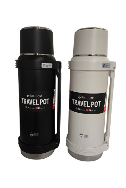 trawell Termos 2.5 Litre 24 Saat Sıcak/soğuk Tutma Vakumlu Kapak Paslanmaz Çe...