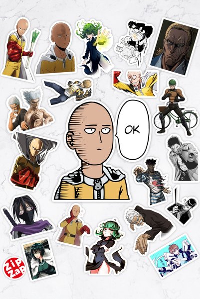 ZipZap One Punch Man Anime Sticker Paketi (20 ADET)
