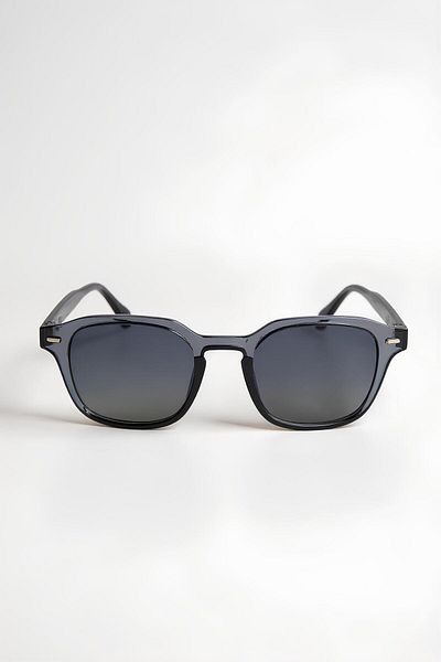 Eyesofia Gemerek Smoke Blue Black Unisex 2025 New Season Sunglasses