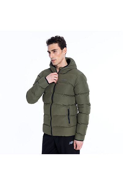 New Balance Ανδρικό πράσινο παλτό Lifestyle Mnj3228-tpg
