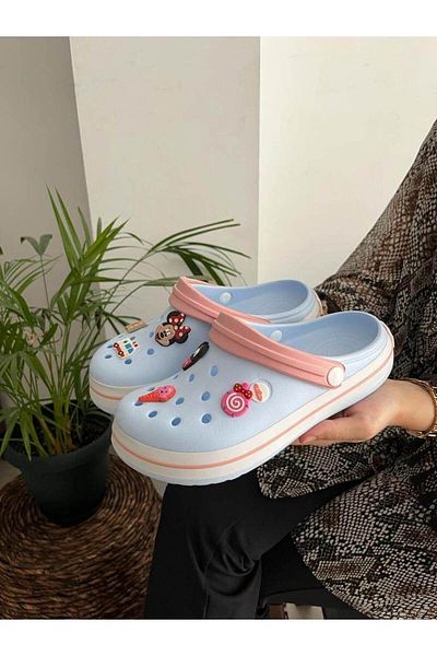 Behtah Kundura Πλήρεις ορθοπεδικές χιαστί παντόφλες - Casual για γιατρό, νοσοκόμα και μάγειρα (με 1 στολίδι Jibbitz δώρο)