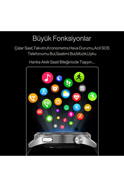 SONREİR Watch GT3 PRO Erkek Akıllı Saat, Klasik AMOLED Sesli Görüşme,NFC Android iPhone Huawei Uyumlu 8,9,10