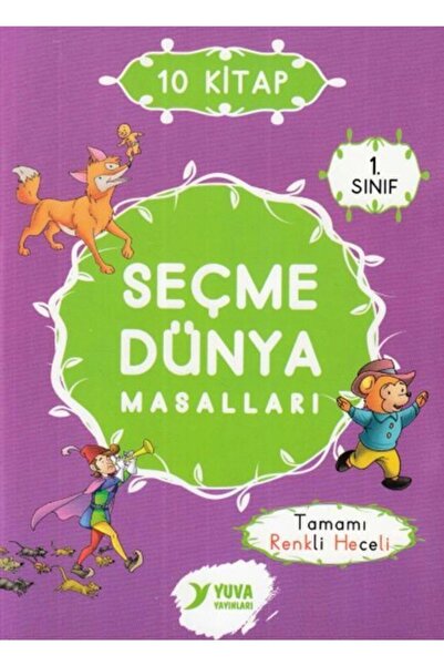Genel Markalar Seçme Dünya Masalları 1. Sınıf Renkli Heceli Düz Yazı 10 Kitap