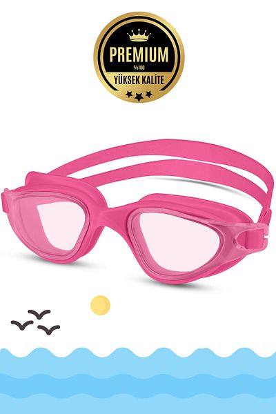 Soft Kare Adult Swimming Goggles Large Size |   Professional Silicone, No Fog, Waterproof