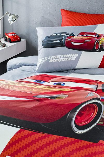 Özdilek Cars Piston Cup Single Disney Licensed Elastic Fitted Bed Sheet Children's Duvet Cover Set