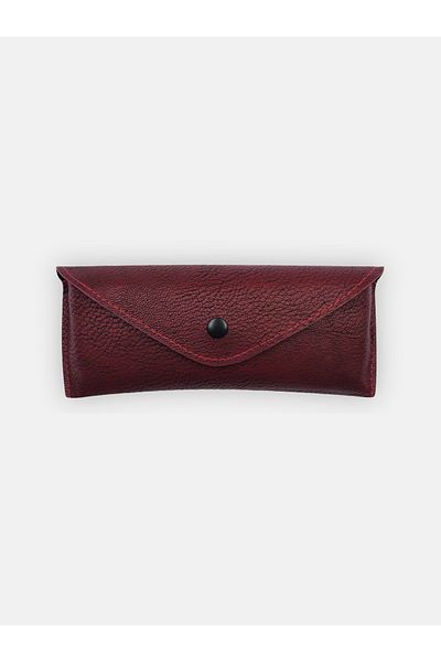 Milleniva Θήκη Γυαλιών με Καπάκι Clamshell Retro Κόκκινης Σκιάς - Θήκη