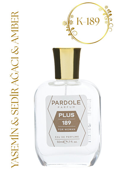 PARDOLE K-189 Odunsu Çiçeksi Favoris Kadın Parfüm - 50 ml - Yasemin, Sedir Ağ...