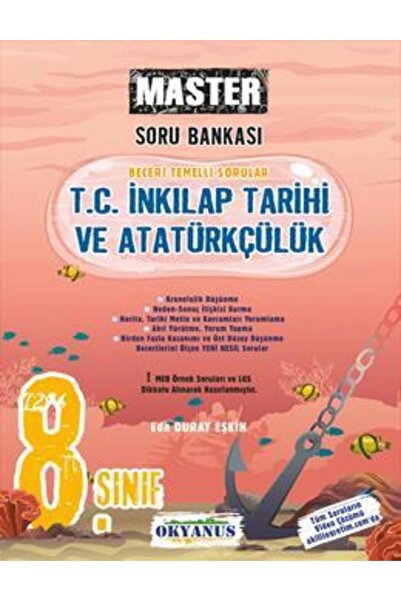 Okyanus Yayınları 8. Sınıf Master T. C. Inkılap Tarihi Soru Bankası