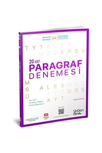 Üç Dört Beş Yayıncılık 2025 Yks Tyt Ayt Kpss Paragraf 20 Deneme