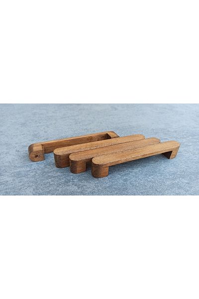 Wholewood Дървена дръжка за шкаф Елегант 64 мм Кафява