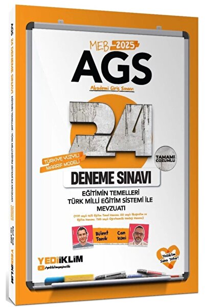 Yediiklim Yayınları 2025 MEB AGS Eğitimin Temelleri Türk Milli Eğitim Sistemi...