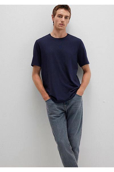 Mavi Μπλουζάκι Crew Neck Navy Blue Basic μπλουζάκι κανονική εφαρμογή / κανονική κοπή 0612863-86415