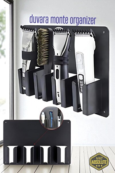 Transformacion Berber Kuaför Tıraş Makinesi Organizeri - Tıraş Makine Fırça Tutucu 721914