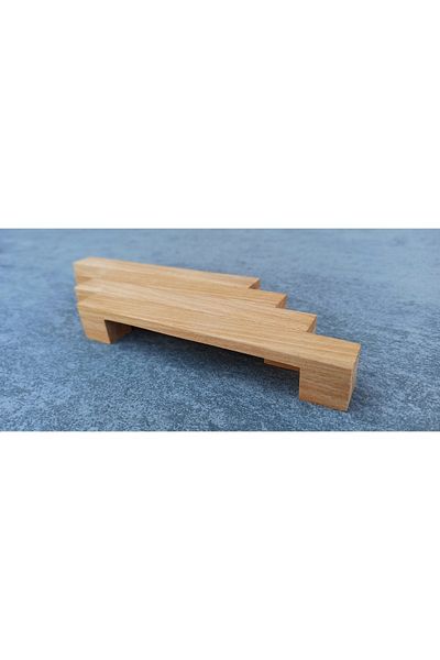 Wholewood مقبض خزانة أثاث خشبي من زين، مقاس 224 ملم، لون خشبي