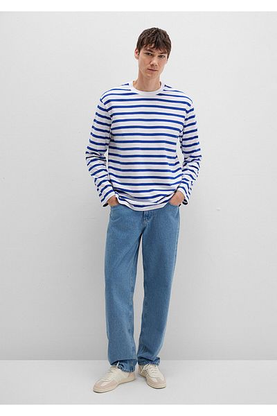 Mavi Ριγέ μπλουζάκι Loose Fit / Loose Relaxed Fit 0612857-70907