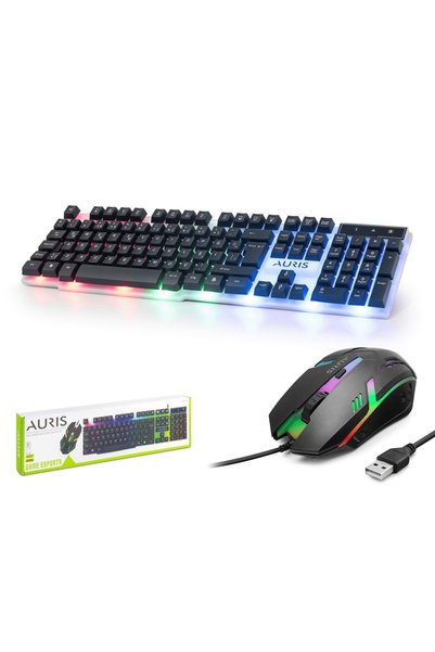 Auris KGC10 Gaming Klavye ve Mouse Seti LED - Siyah