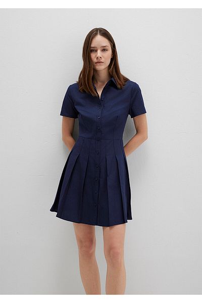 Mavi Μίνι φόρεμα Navy Blue πλισέ 1310762-82318