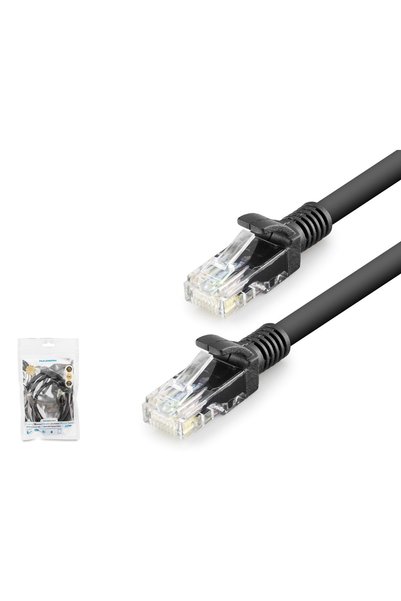 HADRON Hdx5069 Cat6 Ethernet Patch Cable 1 Gbps 250 Mhz 1 m Black