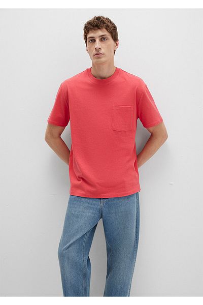 Mavi Ροζ μπλουζάκι με λεπτομέρεια τσέπης Loose Fit / Loose Relaxed Cut 066248-71079