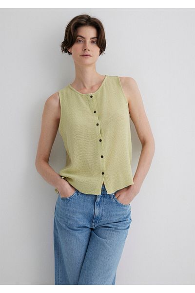 Mavi Sleeveless Green Blouse 1210710-71515