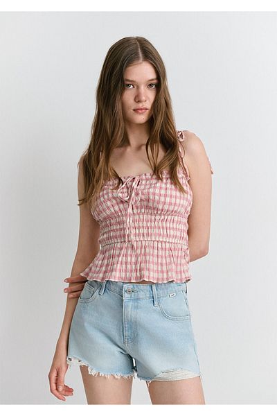 Mavi Pantaloni scurți Tyra 90s Ice Blue Jean 1410011-89737