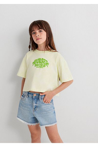 Mavi Printed Tie Dye Green T-Shirt Loose Fit / Loose Relaxed Cut 7610324-90385