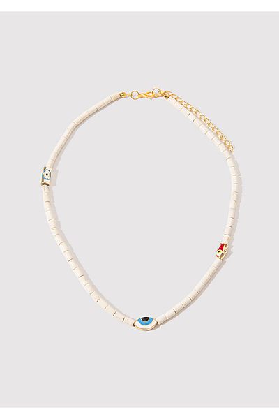 Mavi Beaded Ecru Necklace 1913639-32149