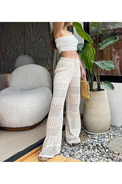 Maxi modena Ajurlu Triko Pantalon