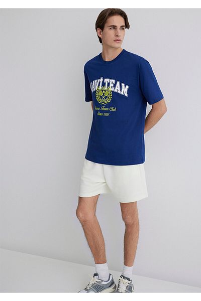 Mavi Tennis Logo Printed T-Shirt Loose Fit / Loose Relaxed Cut 0612705-70722