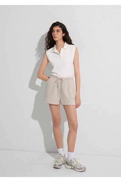 Mavi Beige Basic Shorts 1410152-70137