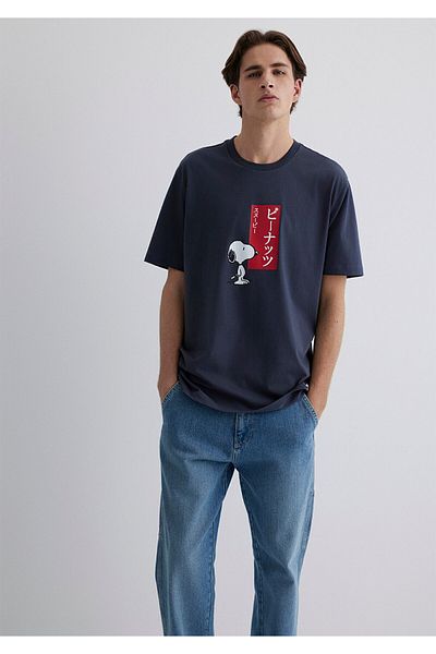 Mavi Μπλουζάκι με στάμπα με φασόλια Loose Fit / Loose Relaxed Fit 0612660-70726