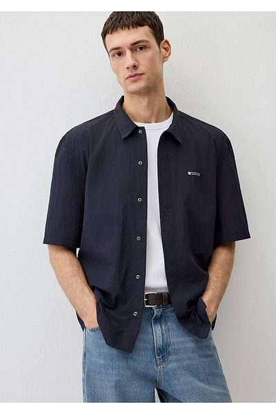 Mavi Πουκάμισο Navy Blue Loose Fit / Loose Casual Cut 0211486-70496