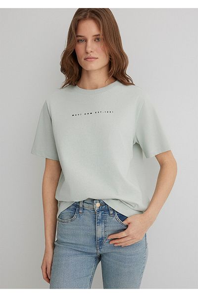 Mavi Printed Green T-Shirt Regular Fit 1613147 -70148