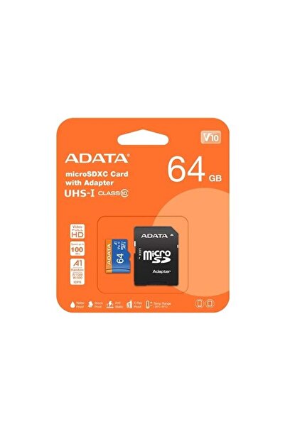 Adata Premier Hafıza Kartı Micro Sd 64Gb Siyah