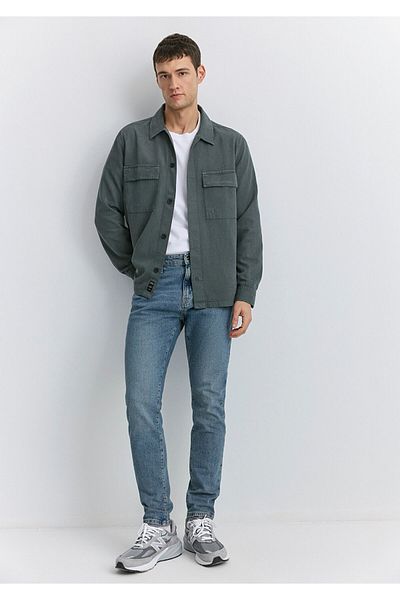 Mavi Μιλάνο Μπλε Μαύρο Misty BlueGrey Jean παντελόνι 0081089344