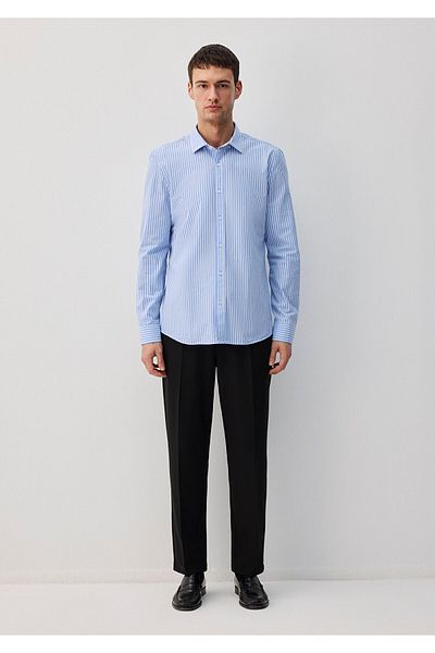 Mavi Μπλε πουκάμισο με ρίγες Easy-Iron Slim Fit / Slim Fit 0211572 -83767