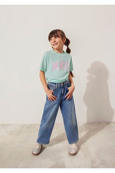 Mavi Logo Printed Green T-Shirt Regular Fit 7610109 -71643