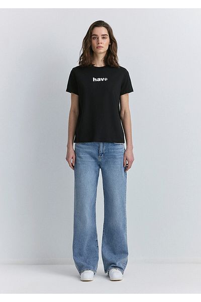 Mavi Air Printed Black T-Shirt Regular Fit 1613288 -900